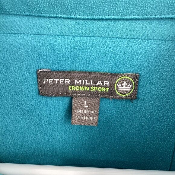 EUC Ladies Peter Millar Crown Sport Microfiber Fleece 1/4 Zip Pullover - Large - Picture 4 of 9